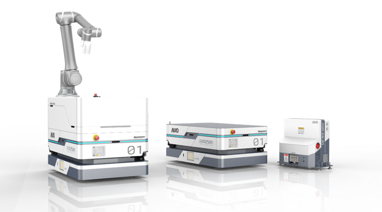 PA视讯數位開發的自主式移動機器人（AMR250M），搭配全向輪並結合AI演算法、2D LiDAR、3D攝影機等技術，協助客戶實現產線全自動化